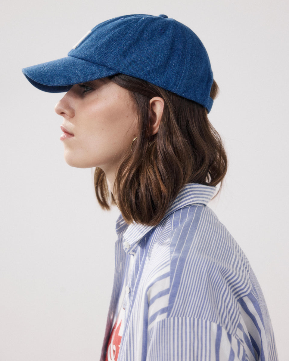 Casquette Femme en Denim Bleu Cap H - Image alternative