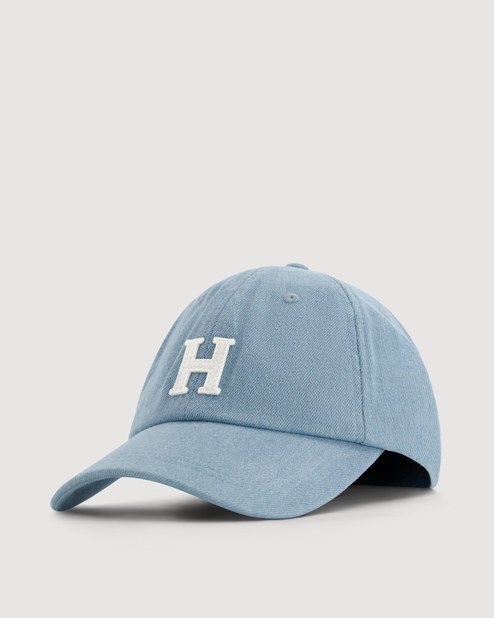 Damescap van lichtblauw Denim Cap H