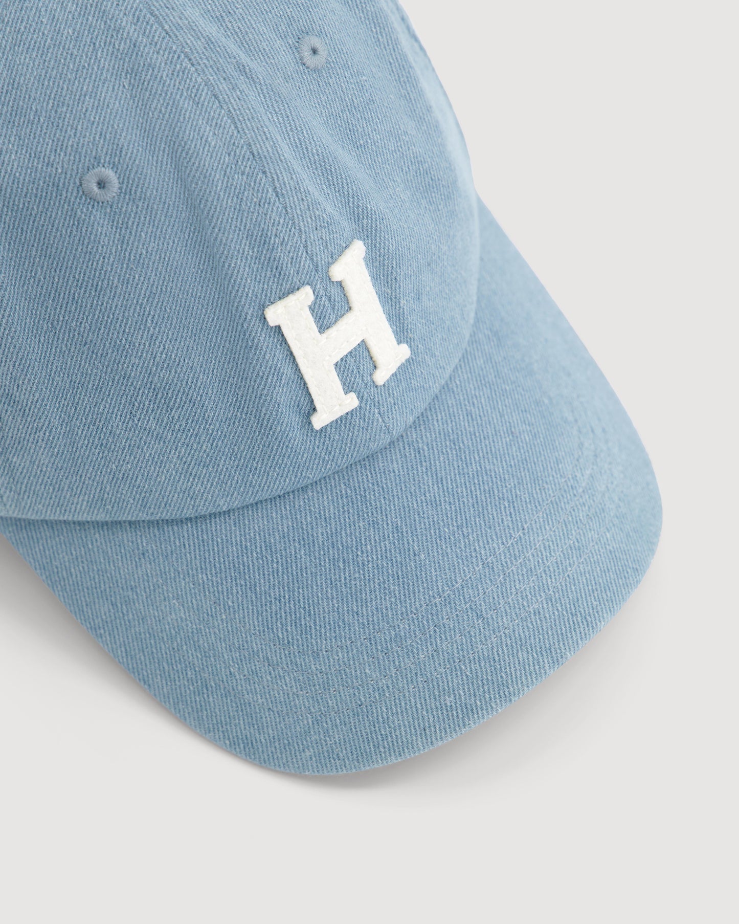Damescap van lichtblauw Denim Cap H