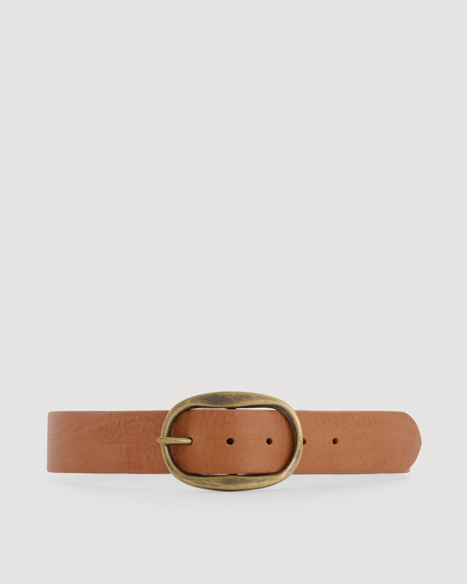 Ceinture Femme en Cuir Suédé Marron Angus - Image 3