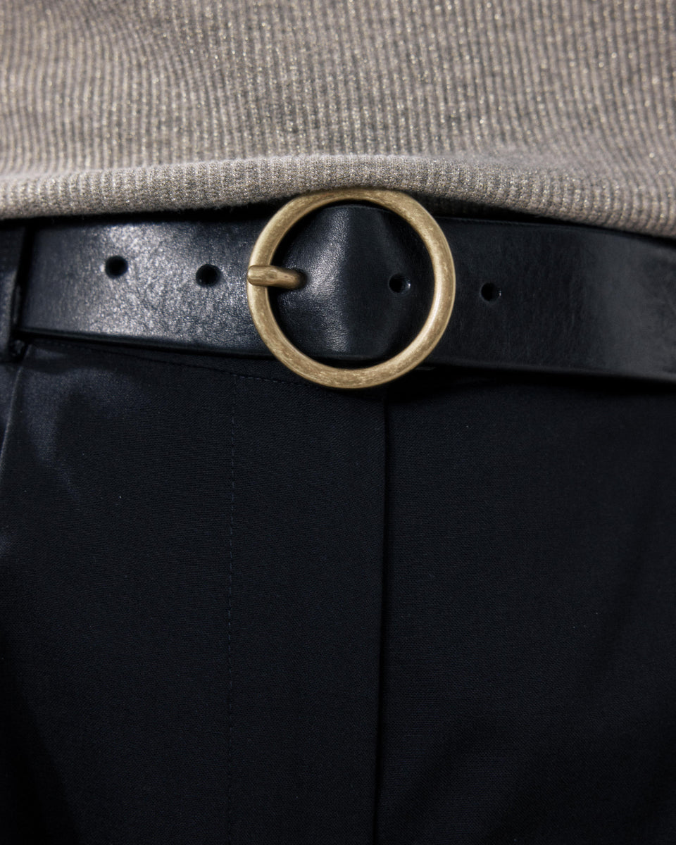 Ceinture Femme en Cuir Noir Aronde - Image alternative