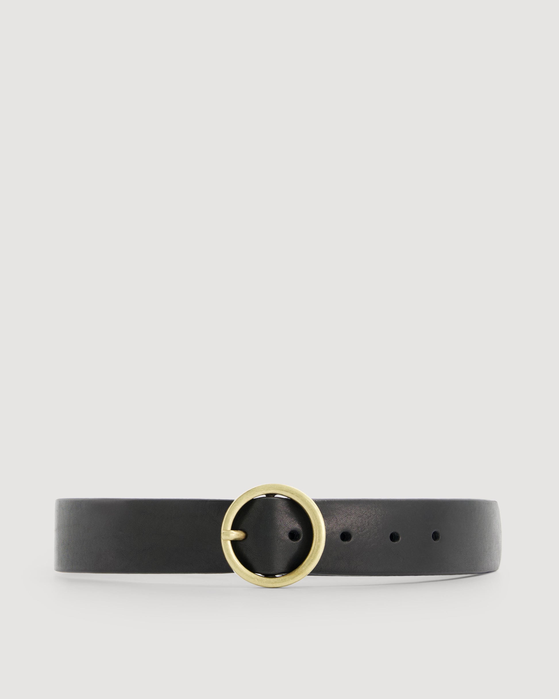 Ceinture Femme en Cuir Suédé Noir Aronde