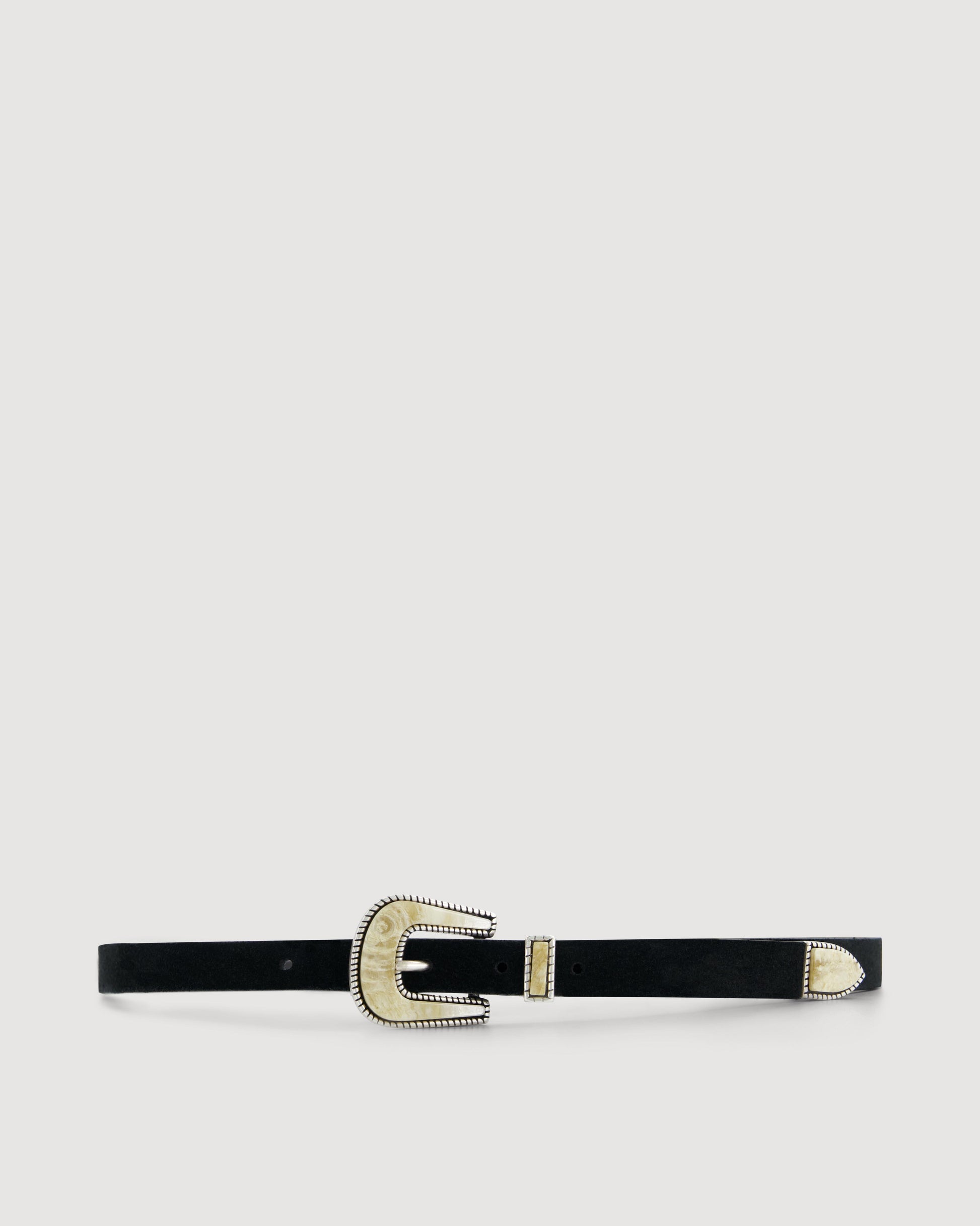 Ceinture Femme en Cuir Noir Achille