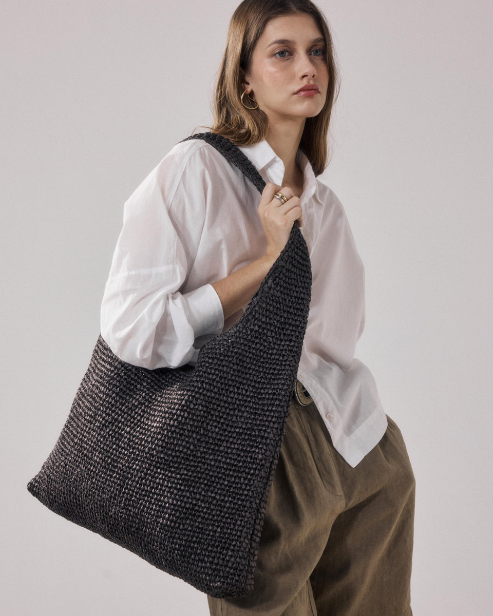 Sac Femme en Raphia Marron Amalya - Image principale
