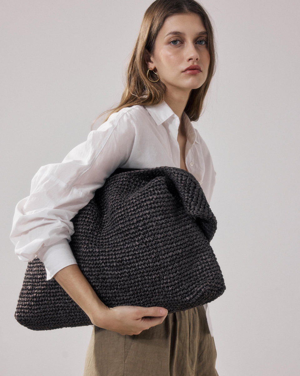Sac Femme en Raphia Marron Amalya - Image alternative