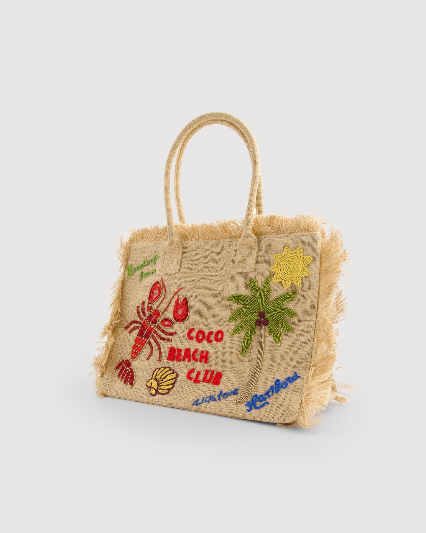 Ariel Women's Beige Jute Bag