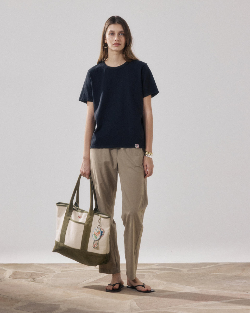 Sac Femme en Coton Vert Militaire Annabelle - Image alternative