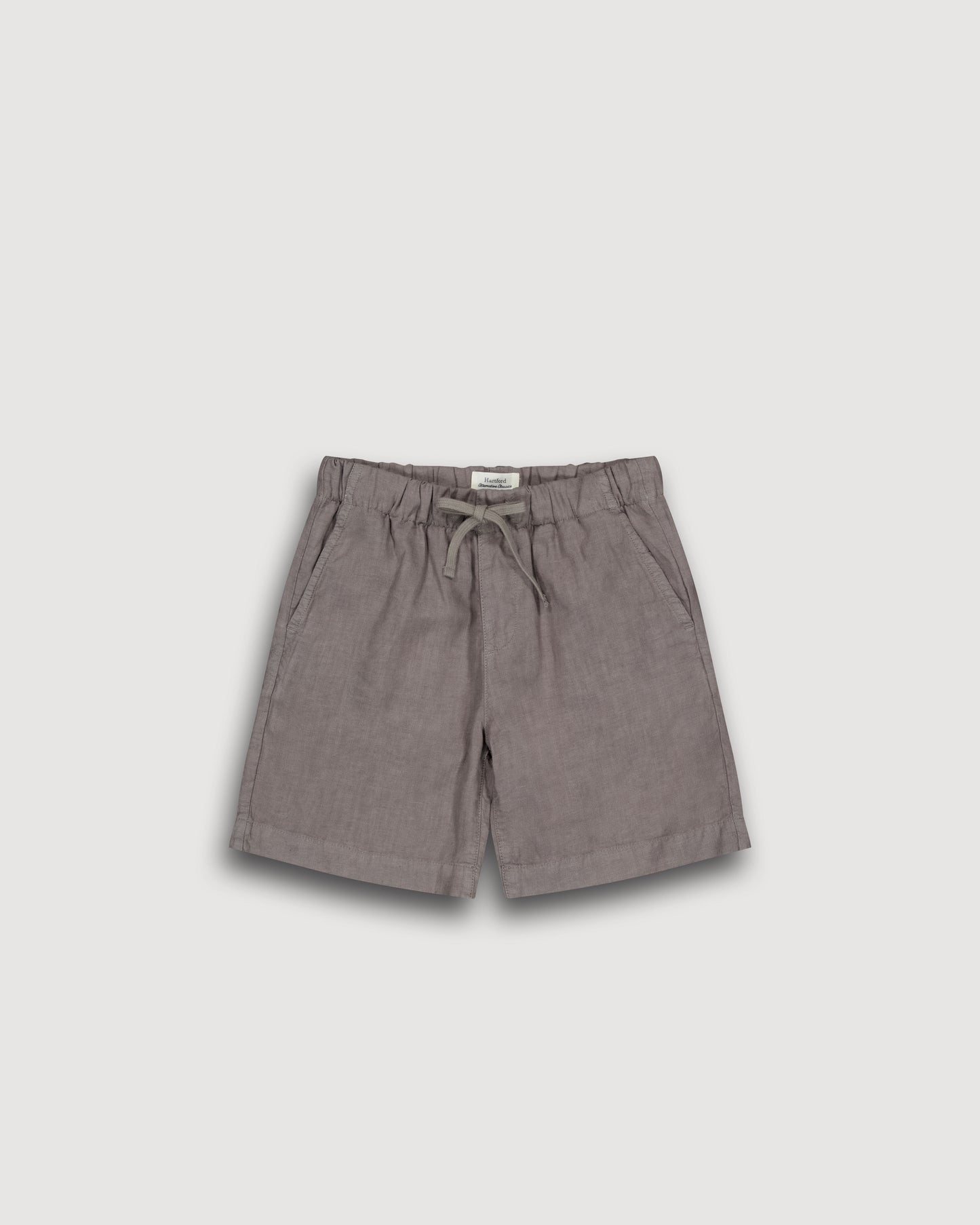 Short Garçon en Lin Vert Militaire Joggy BFBAD100-70