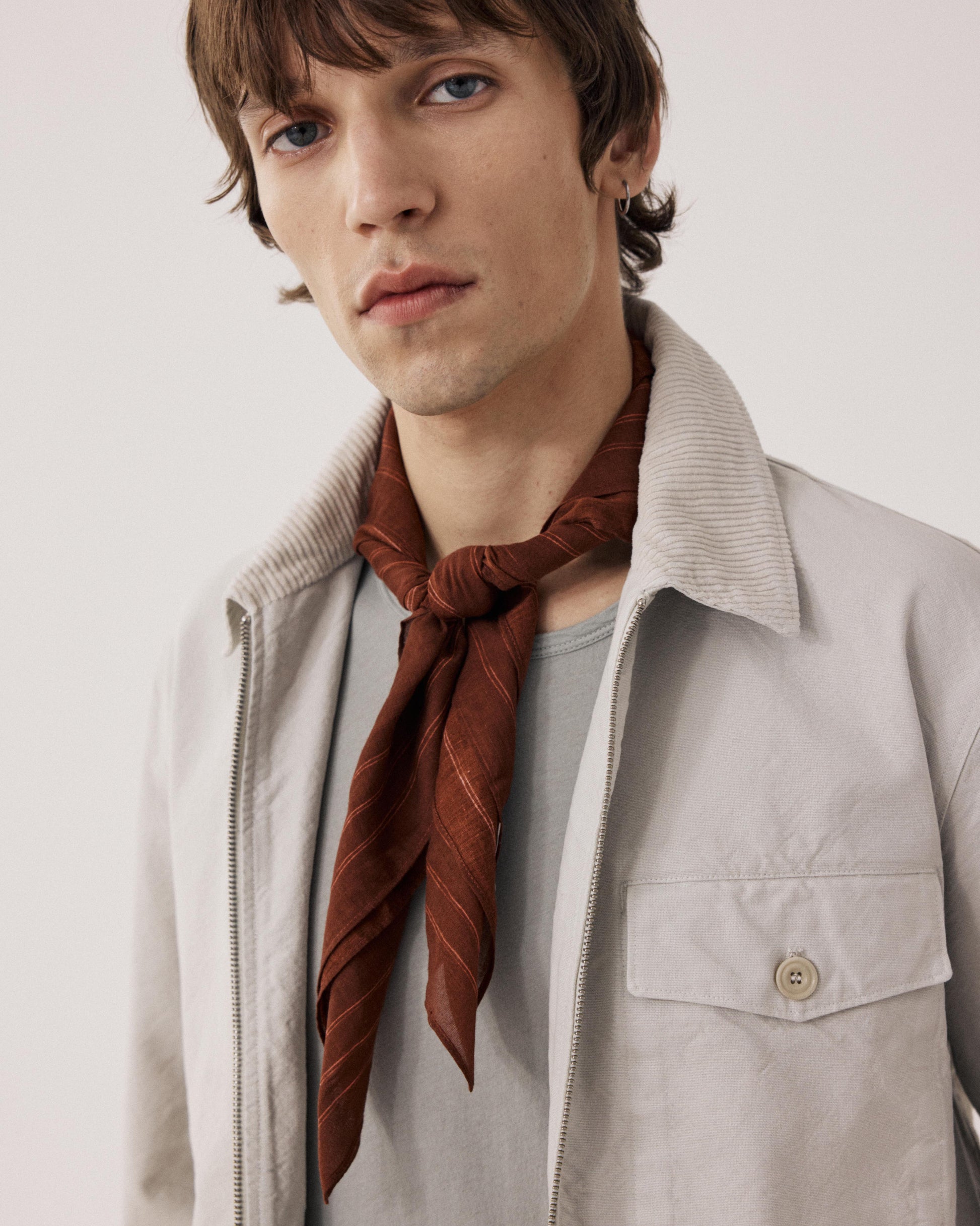 Bandana Homme en Coton Marron Sunseekers BFC3413-03