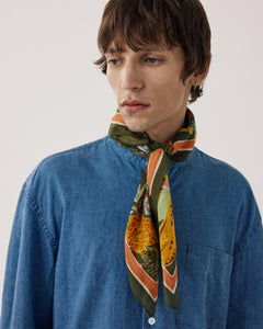 Bandana Homme en Coton Vert Olive Bandana Costa Rica BFC4414-02