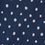 Echarpe Homme en Coton Bleu Indigo Dots