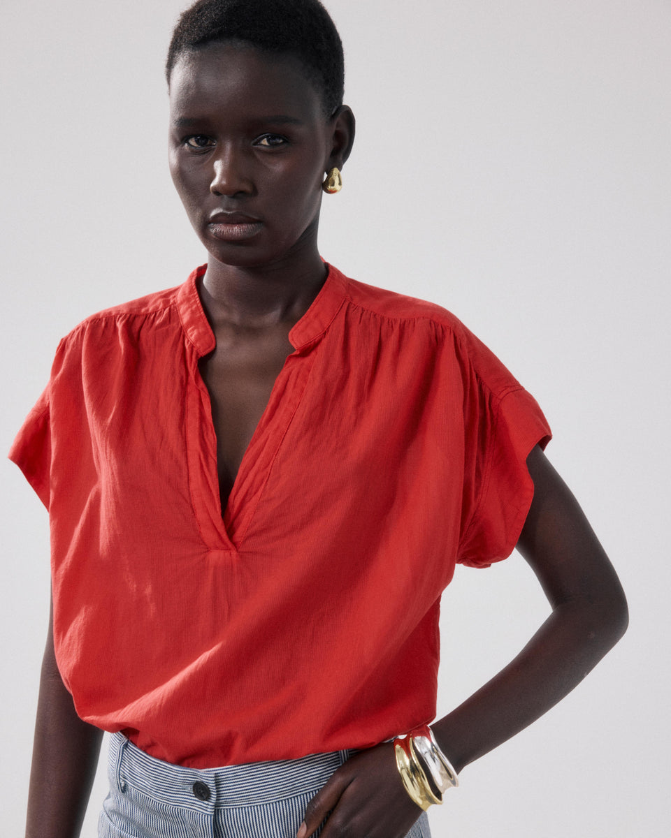 Top Femme en Coton Rouge Casta - Image principale