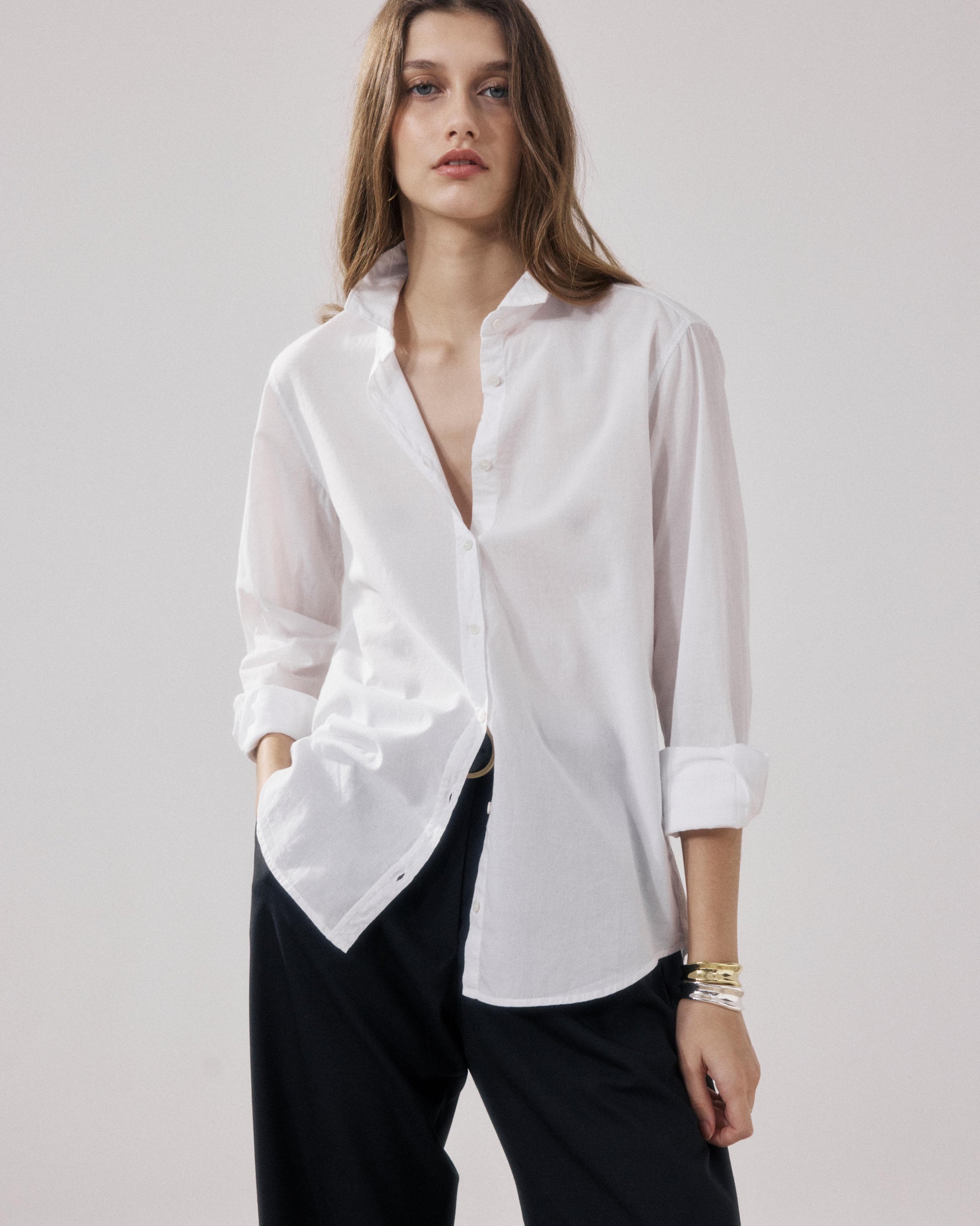 Chemise Femme en Voile de Coton Blanc Corazon