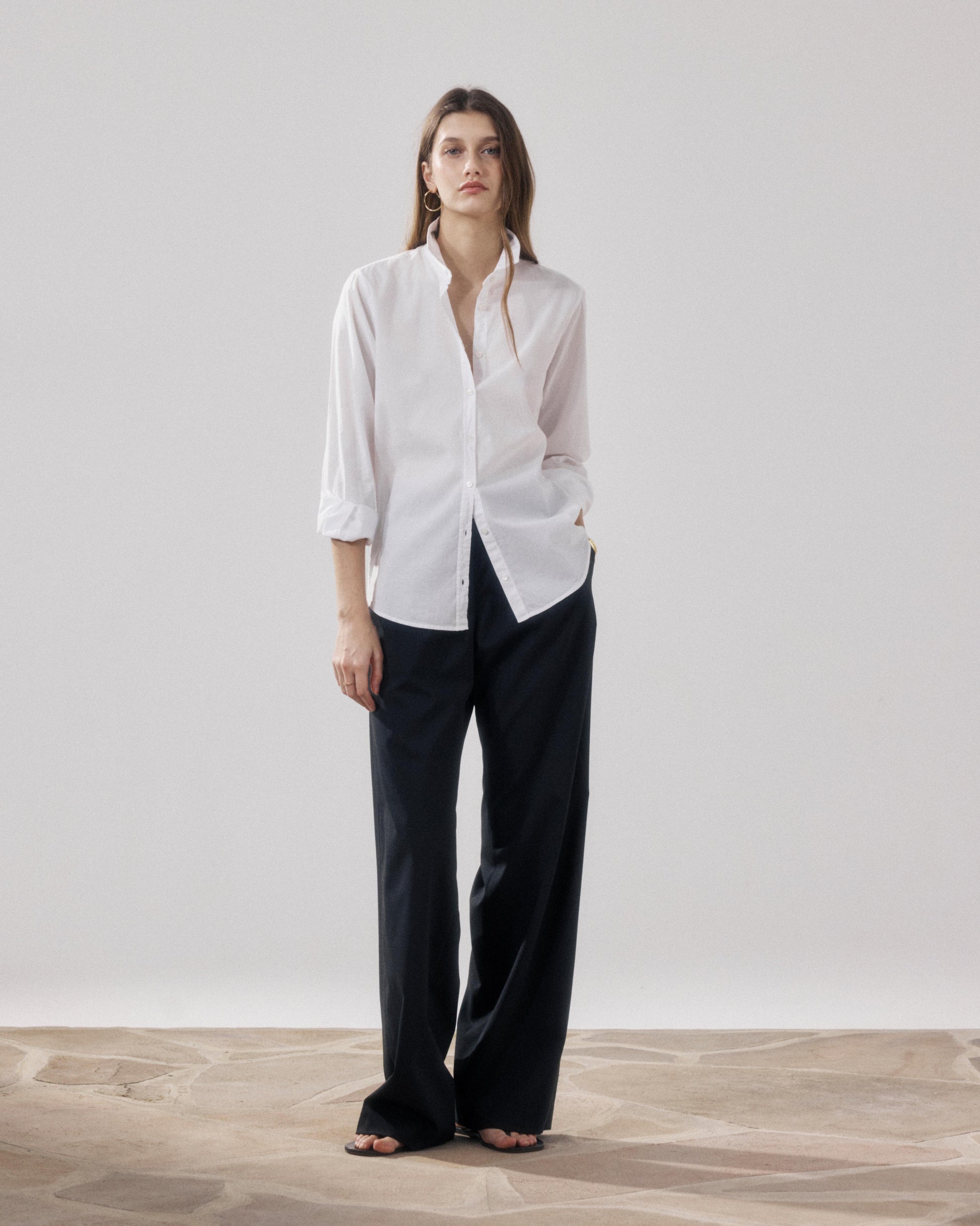 Chemise Femme en Voile de Coton Blanc Corazon