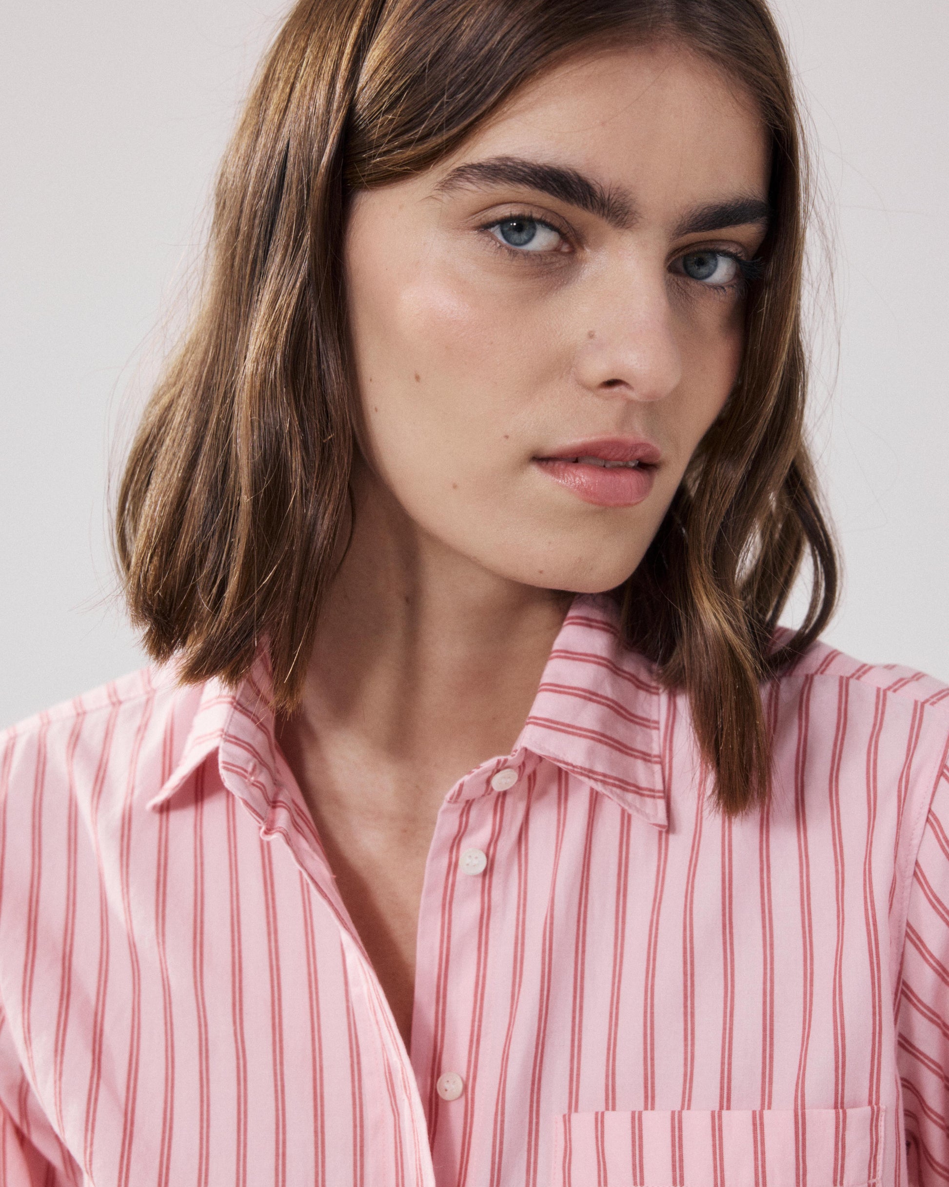 Chemise Femme en Coton Rose & Rouge Cover