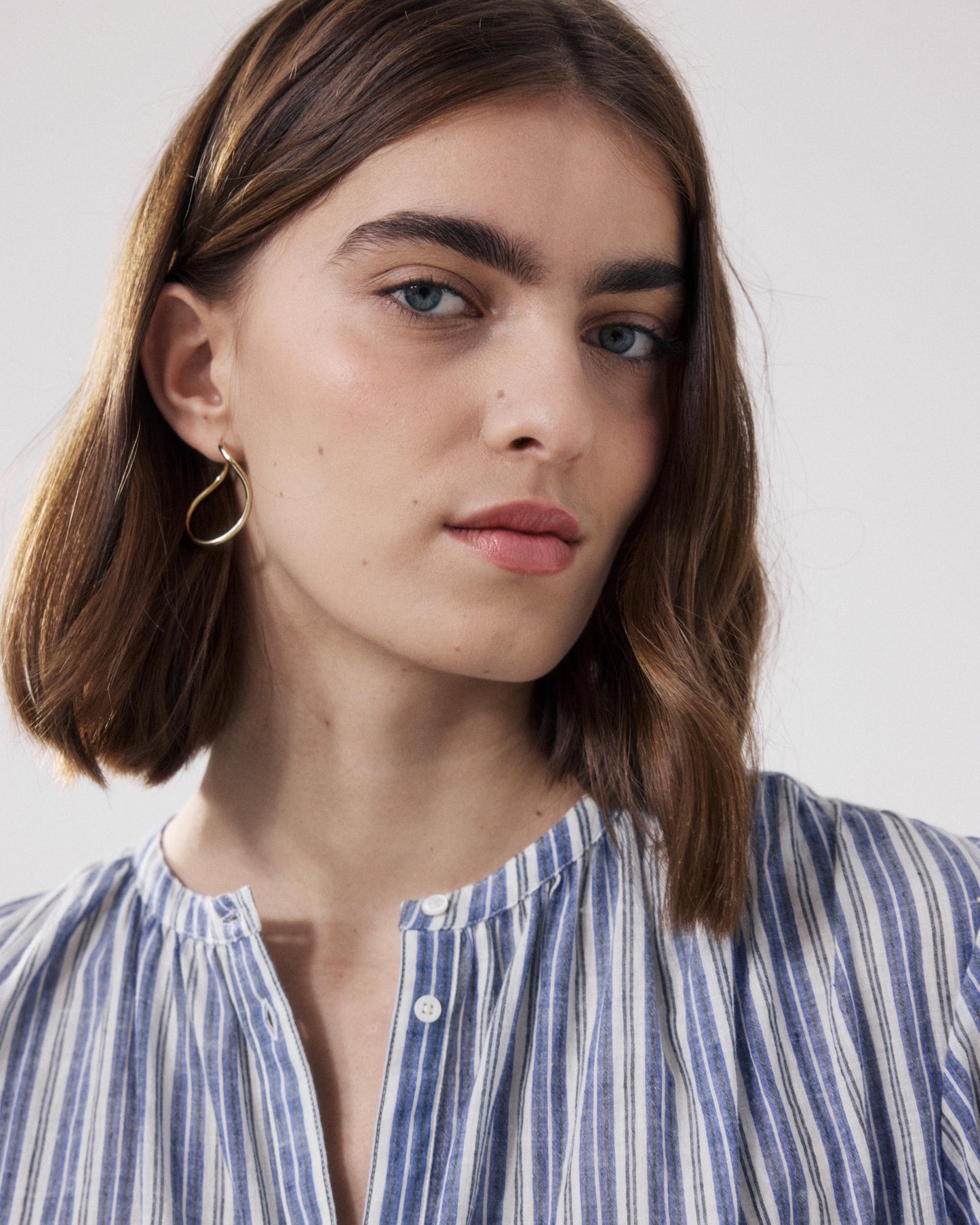 Chemise Femme en Coton Bleu Clayton