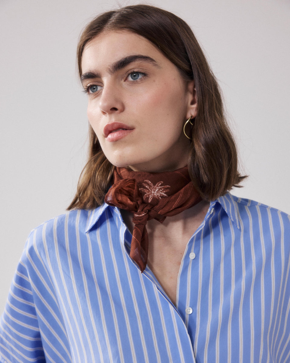 Bandana Femme en Coton Marron Sunseekers - Image alternative