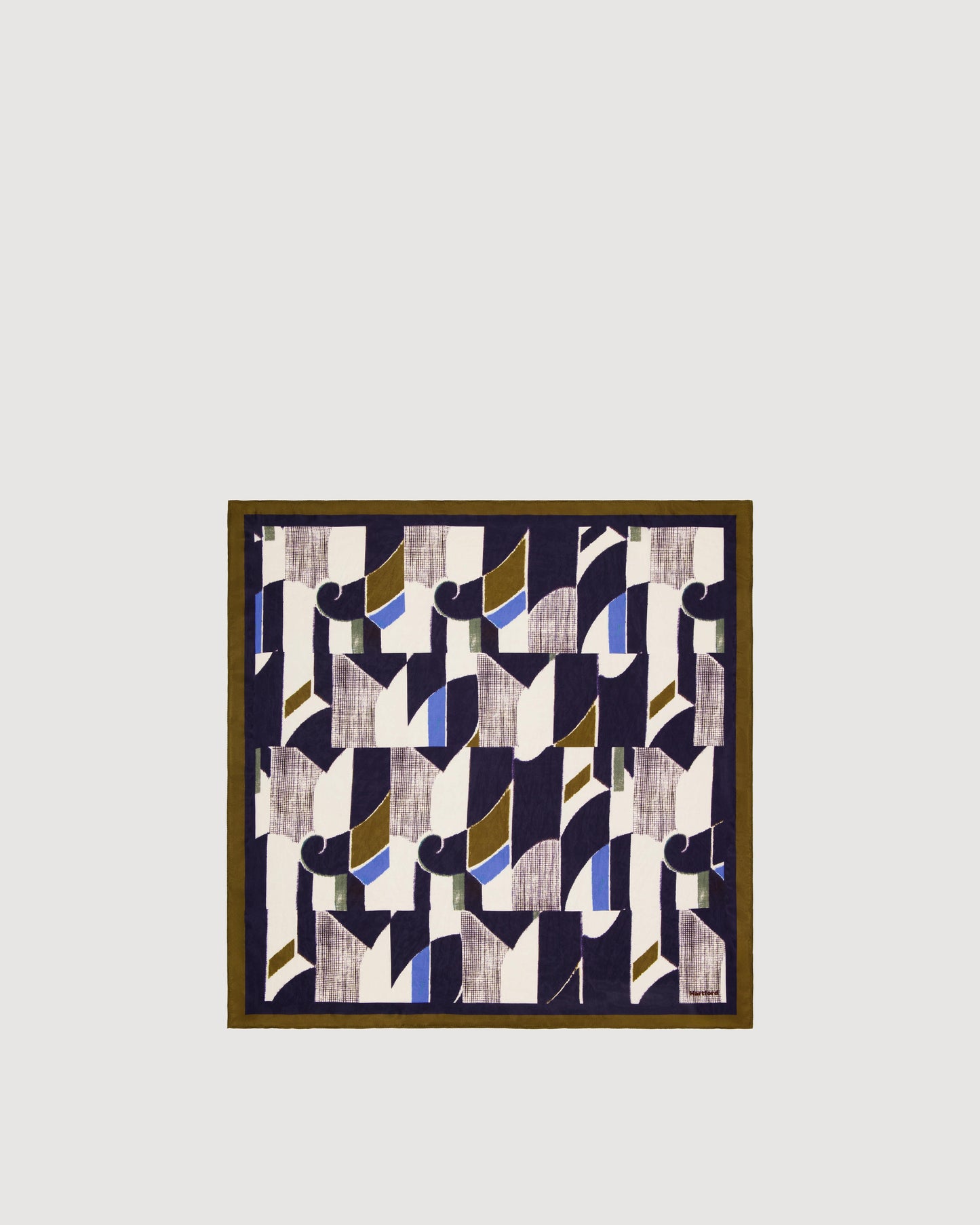 Bandana Femme en Soie Bleu Marine Japan