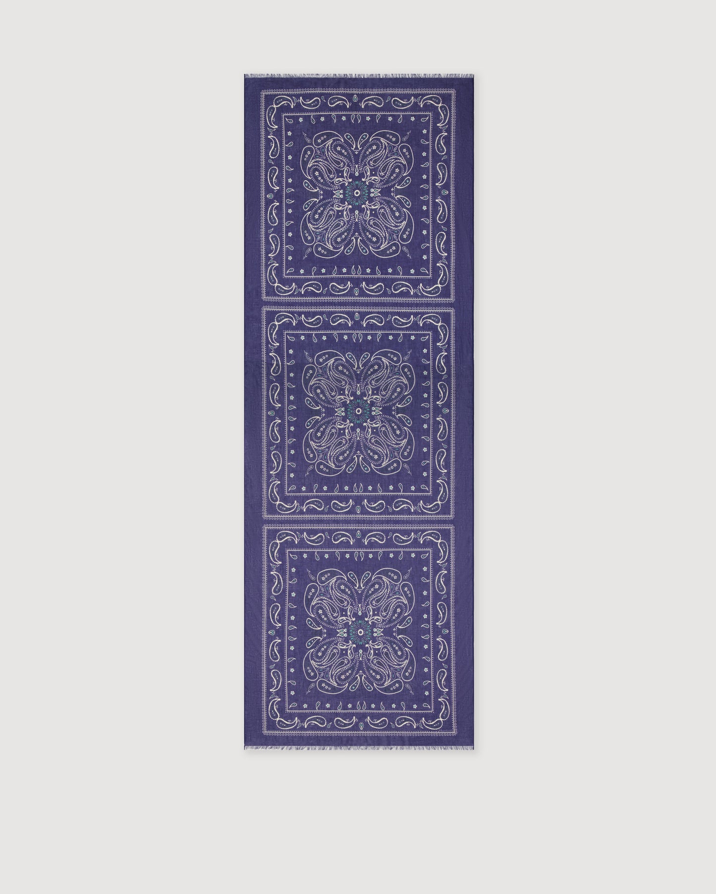 Bandana voor dames van indigo blauw katoen