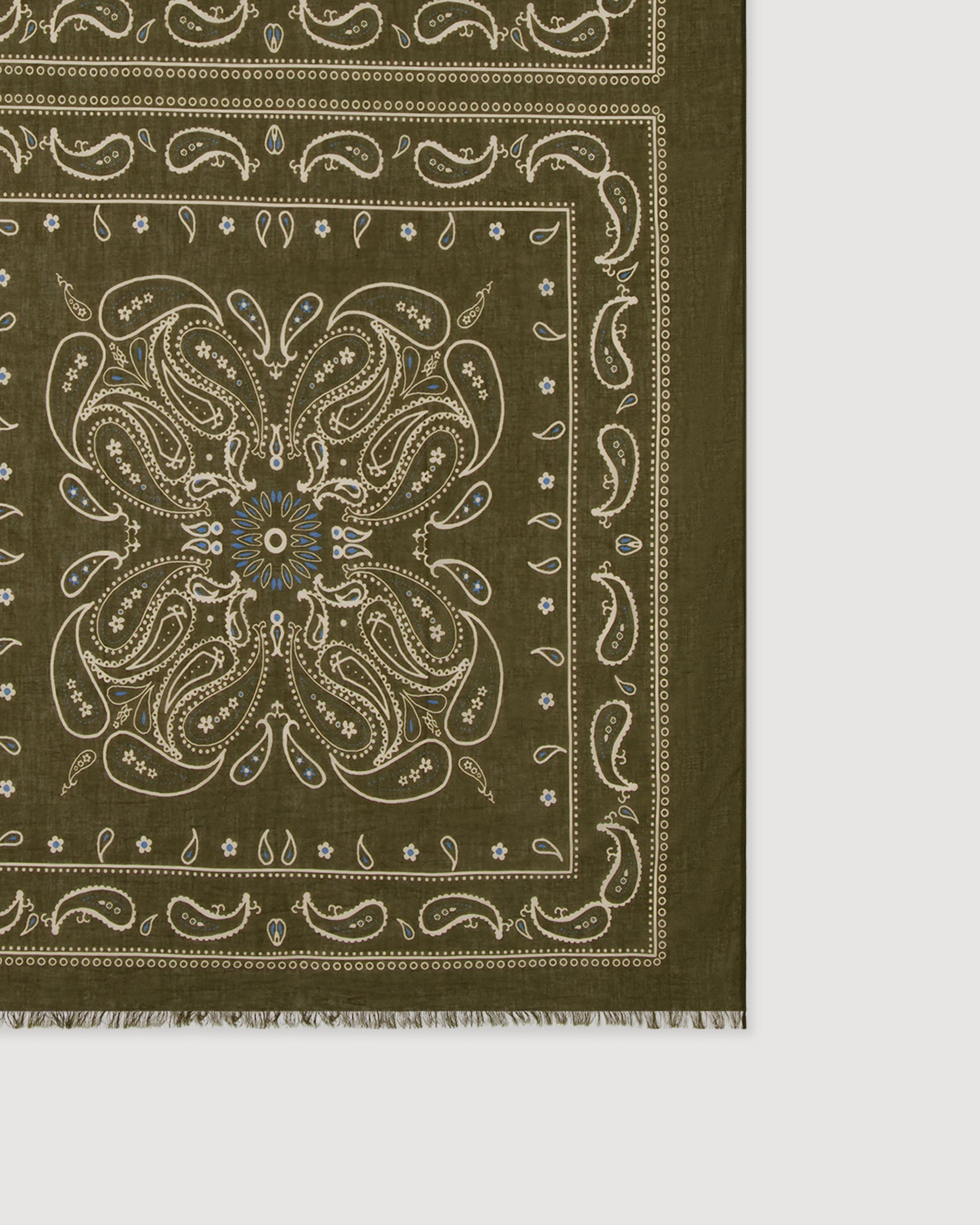 Bandana Femme en Coton Vert Militaire