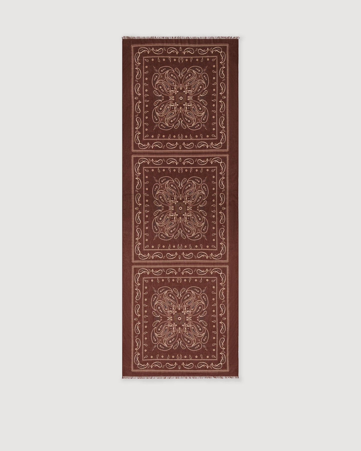 Bandana Femme en Coton Marron