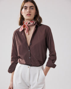 Bandana Femme en Coton Rose Hibiscus