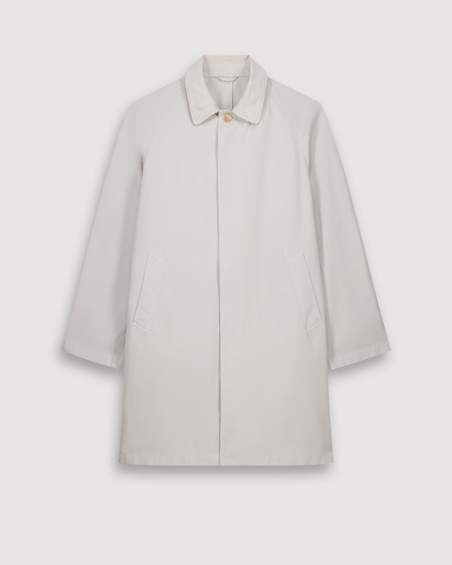 Manteau Homme en Gabardine de Coton Beige Cooler BFE2127-52