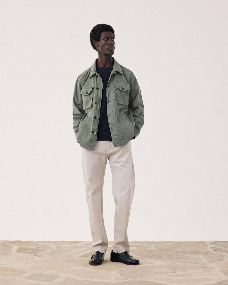 Veste Homme en Chino Vert Militaire Jonah - Image alternative