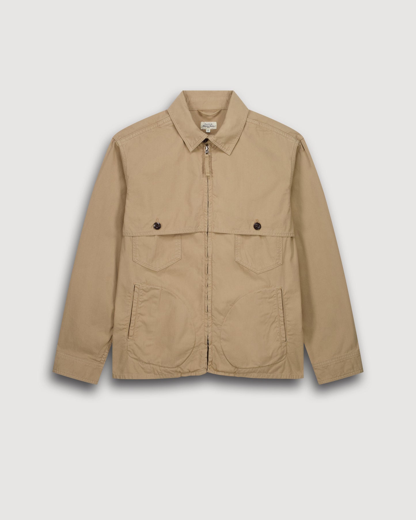 Chaqueta de hombre de algodón beige tipo drill BFE9126-02