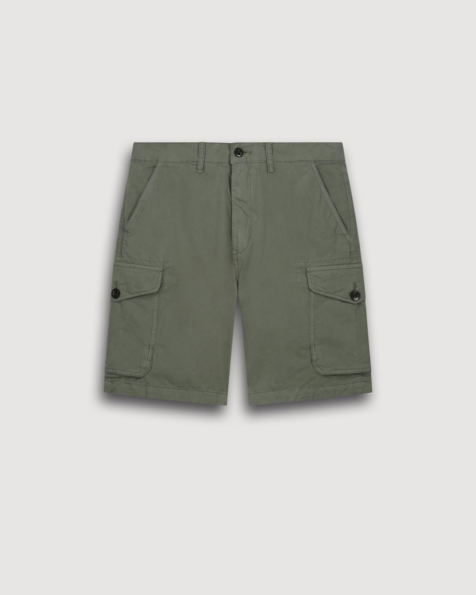 Short Homme en Chino Vert Militaire Battle - Image 3