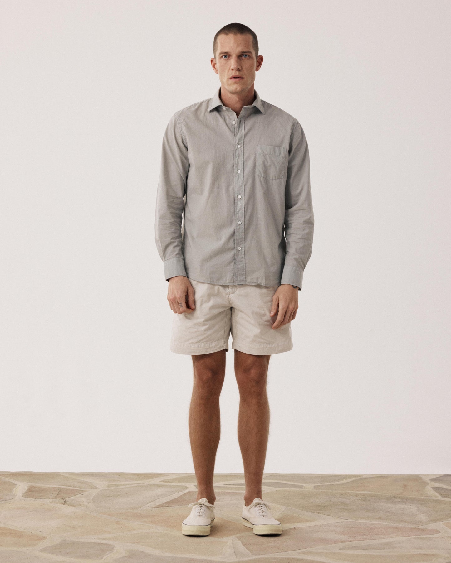 Short Homme en Chino Beige Sahara BFF2123-04