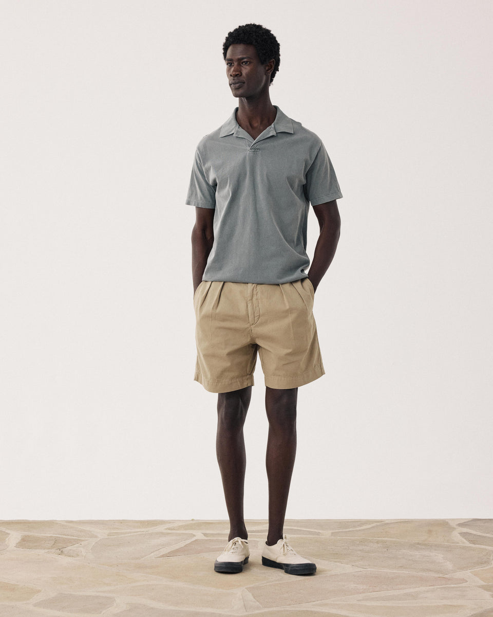 Short Homme en Coton Beige Sahara - Image principale