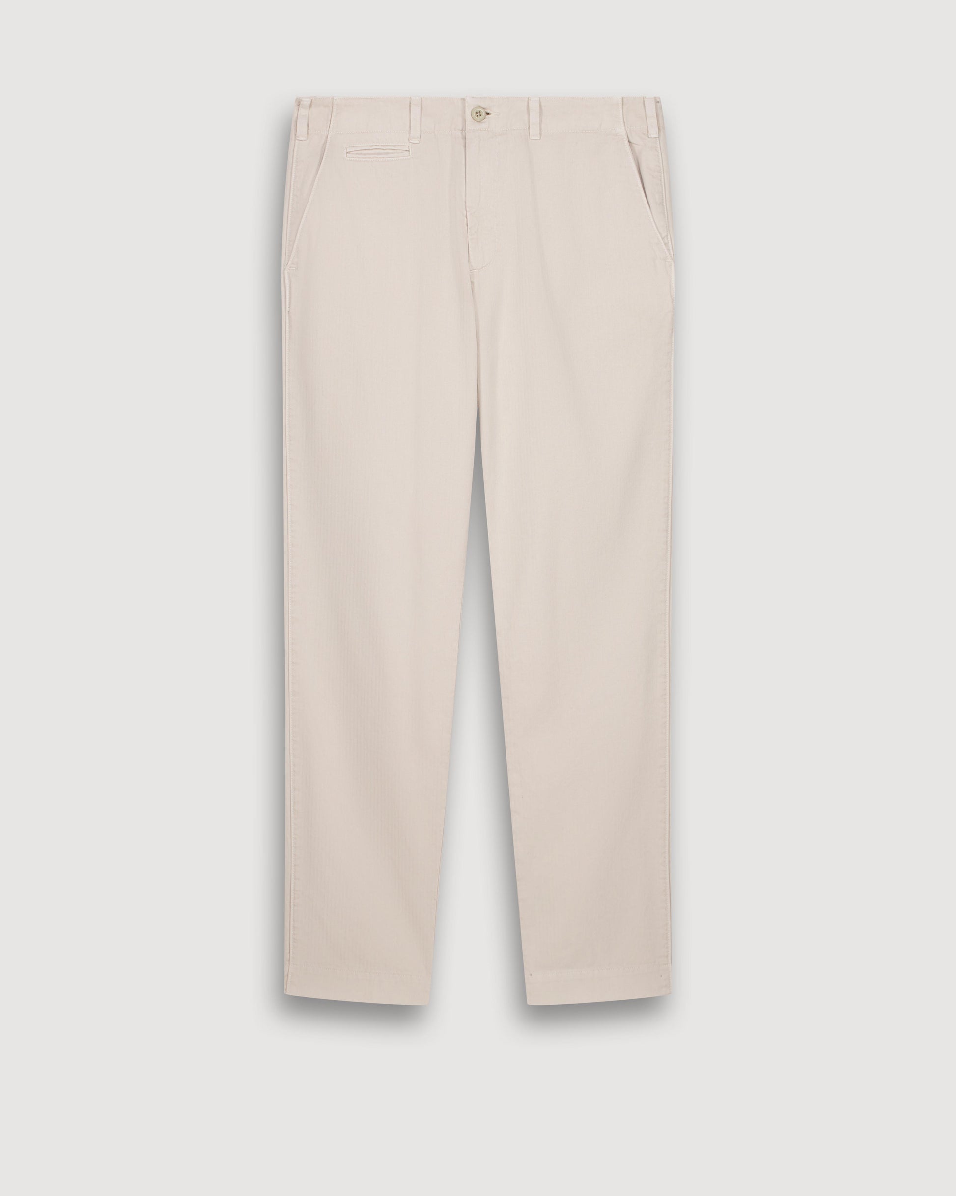 Pantalon Homme en Coton à Chevrons Beige Taos BFF5124-04