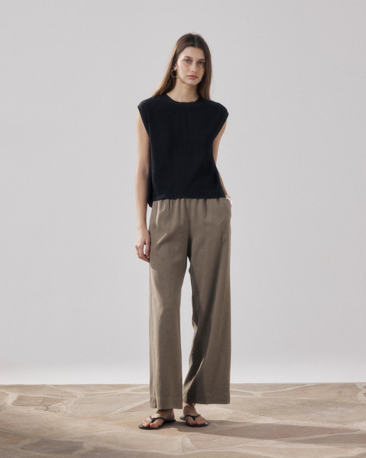 Top Femme en Coton Noir Howi