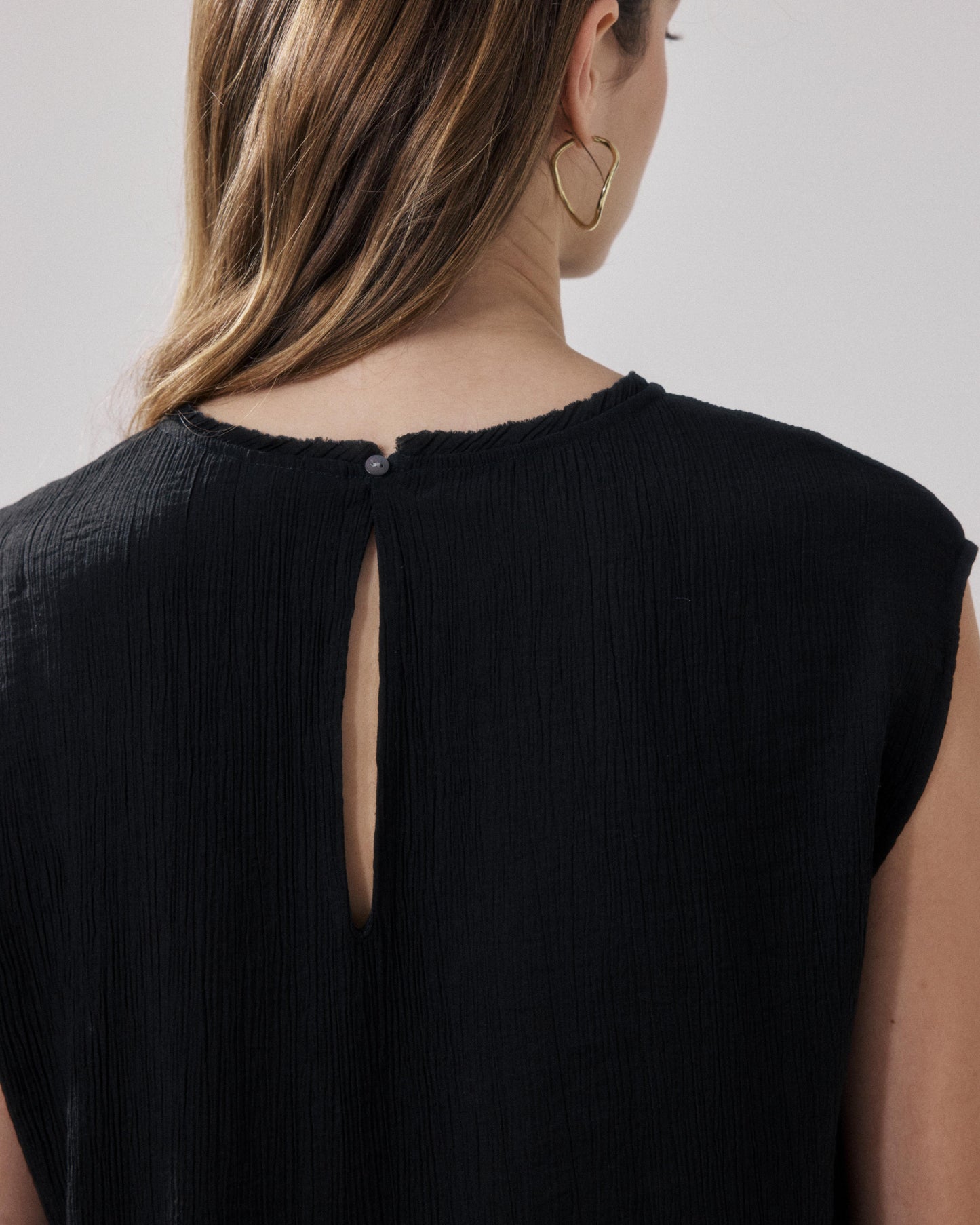 Top Femme en Coton Noir Howi