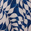 Jupe Femme en Coton Imprimé Feuilles Blanc & Bleu Joyce