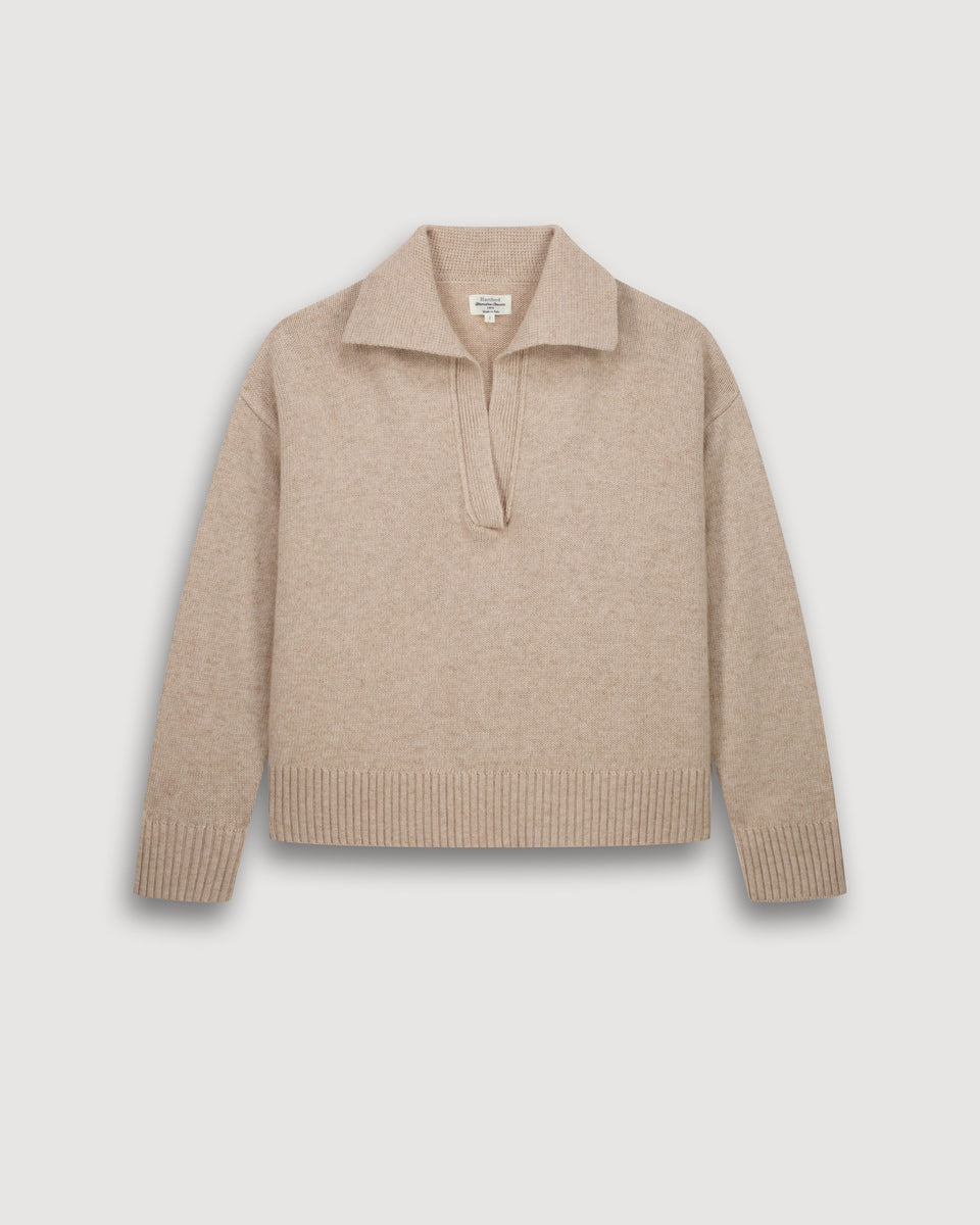 Pull Femme en Laine Mélangée Ecru Mungo - Image 3