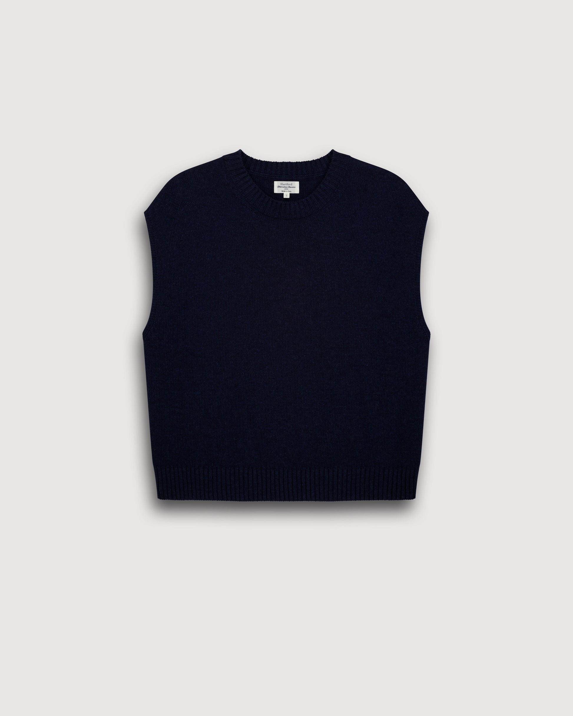 Pull Femme en Laine & Cachemire Bleu Marine Mayra