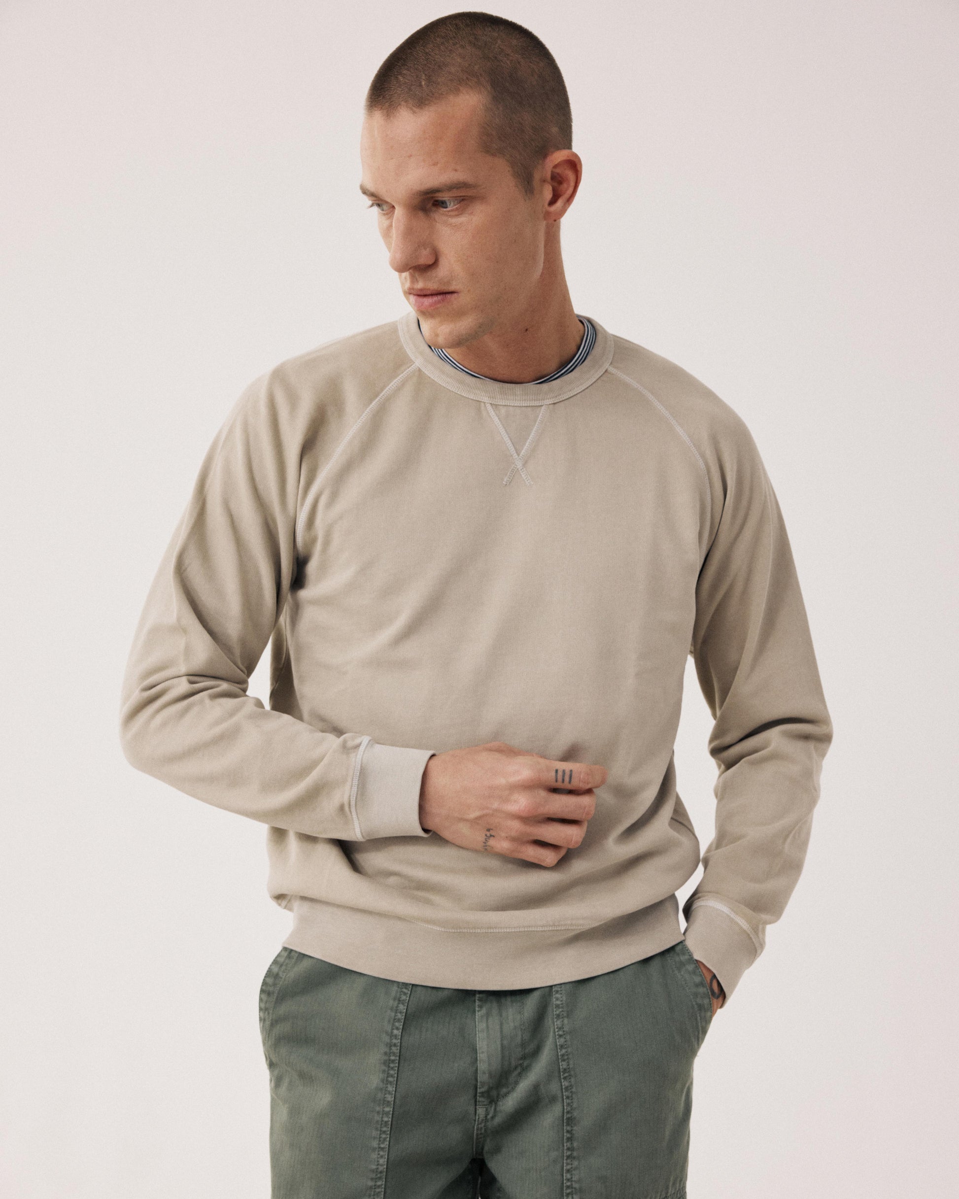 Men's Sand Cotton Sweatshirt BFP2312-08