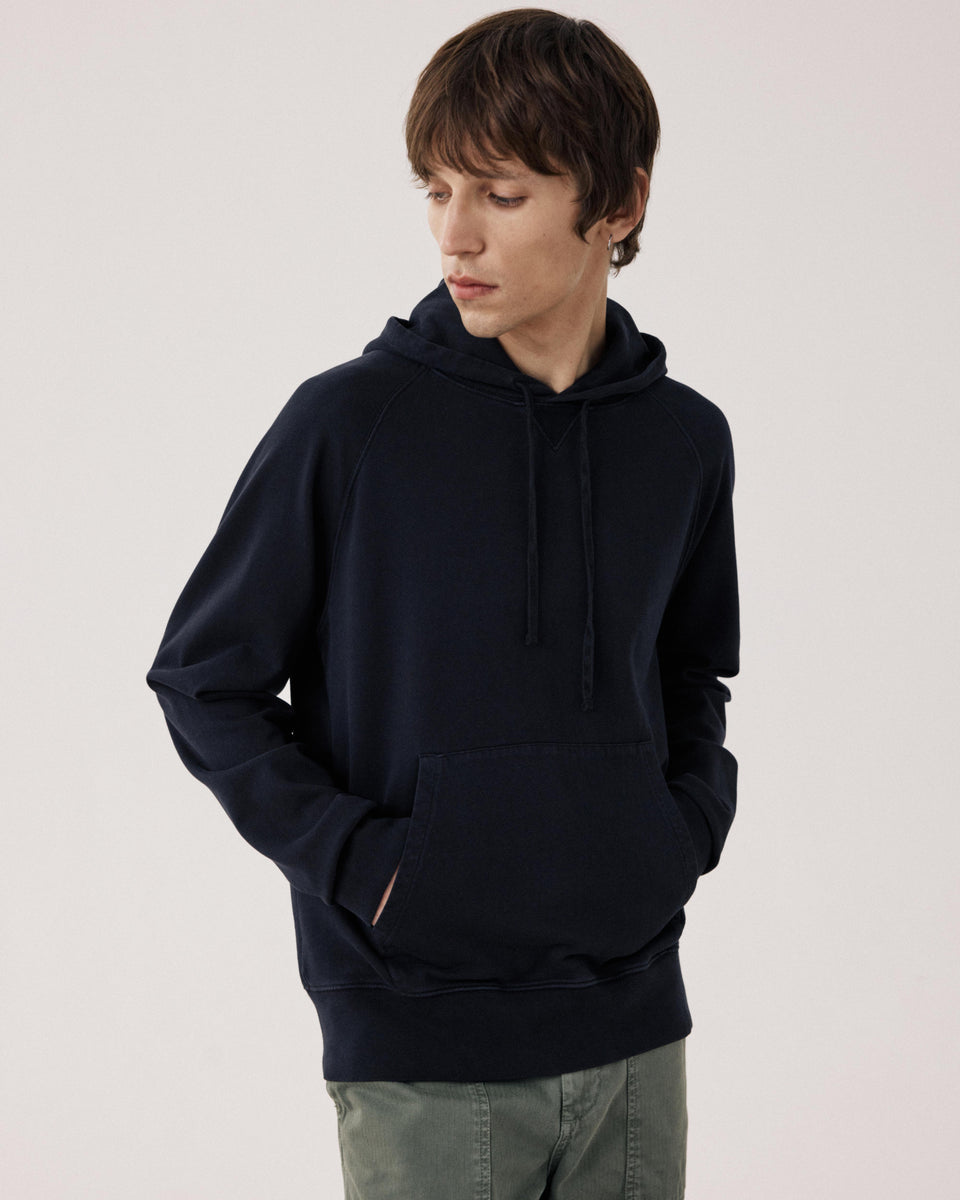 Sweatshirt Homme en Coton Noir Hoody - Image principale