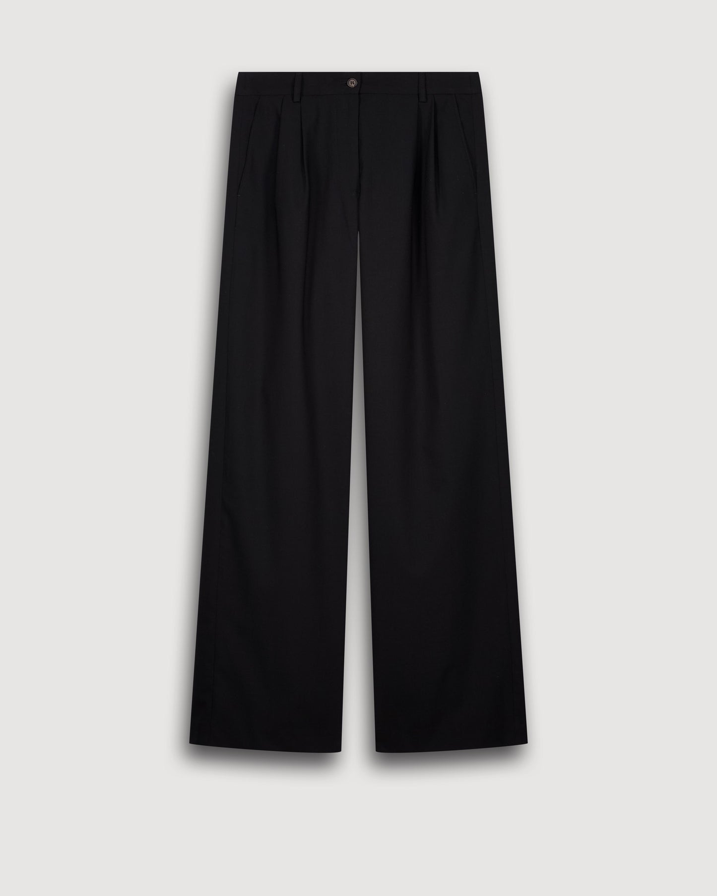 Pantalon Femme en Laine Noir Panache