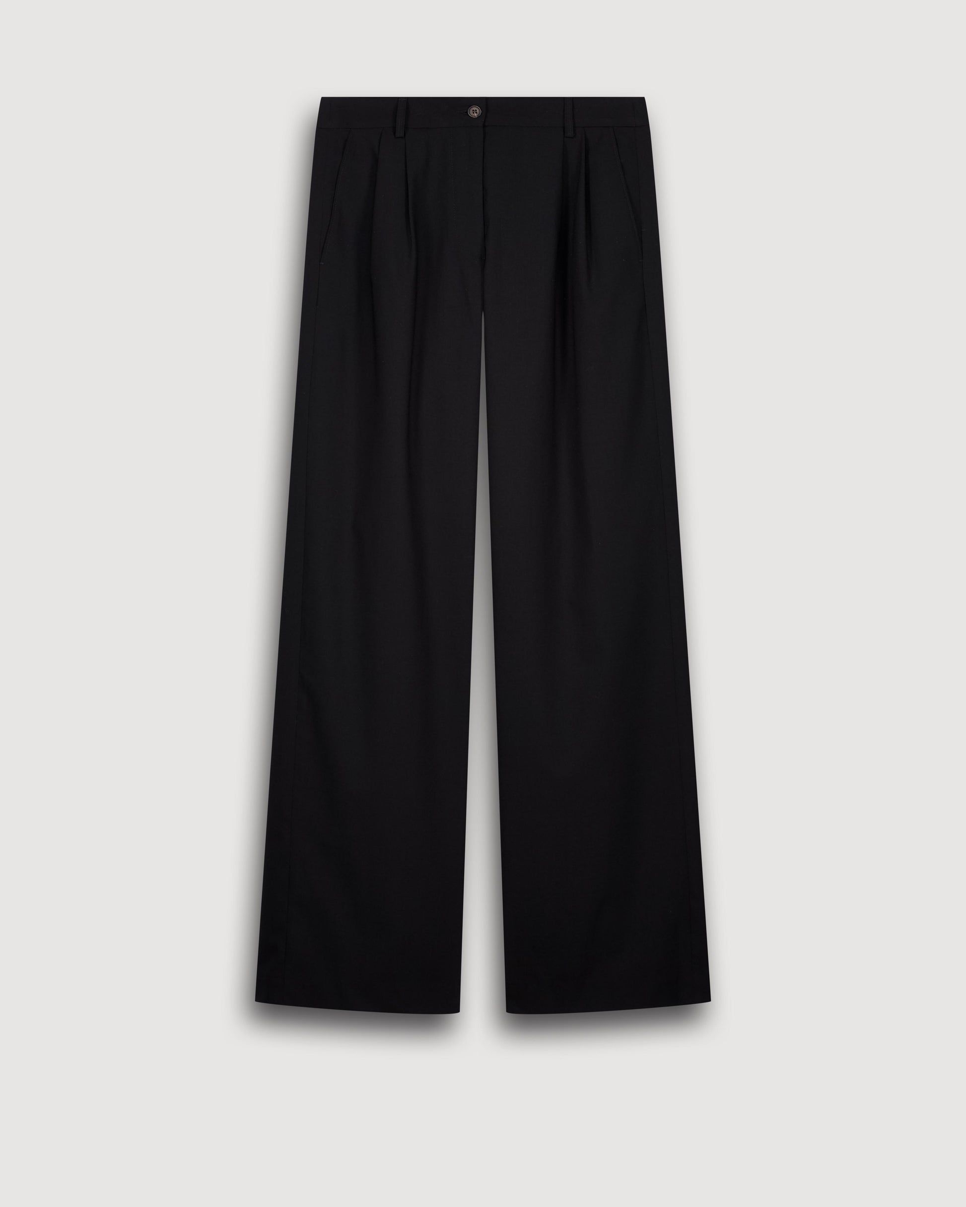 Pantalon Femme en Laine Noir Panache