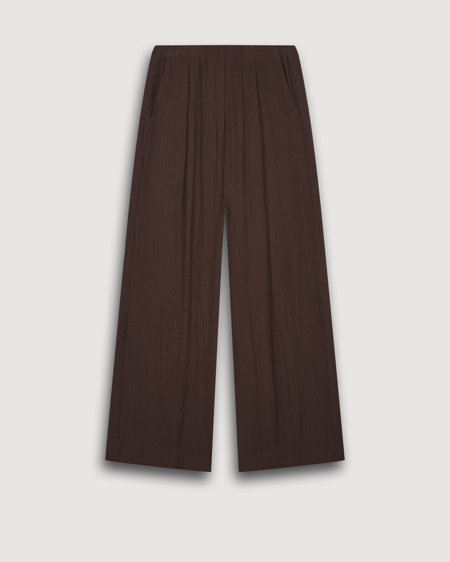 Pantalon Femme en Coton Marron Paysage
