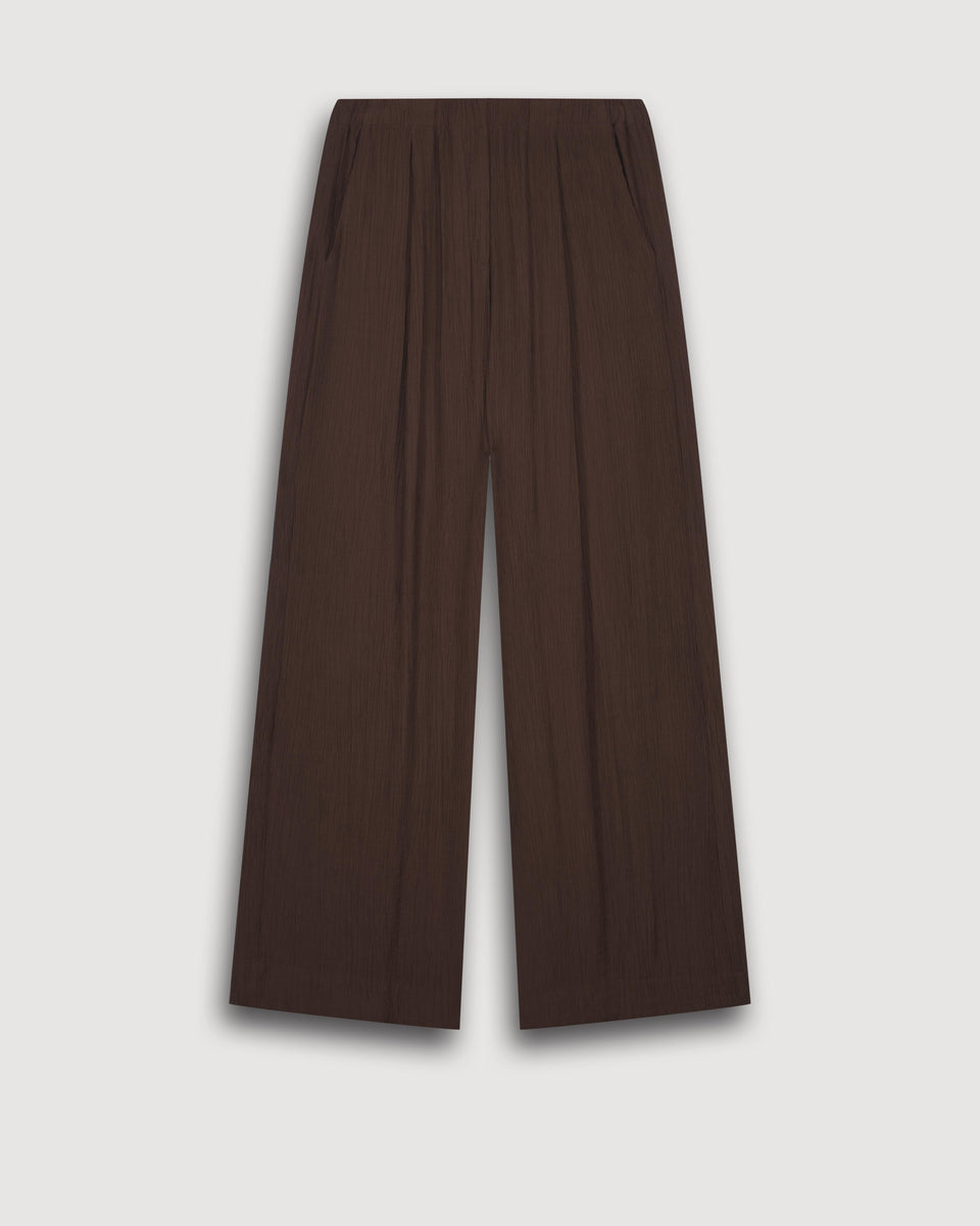 Pantalon Femme en Coton Marron Paysage - Image 3