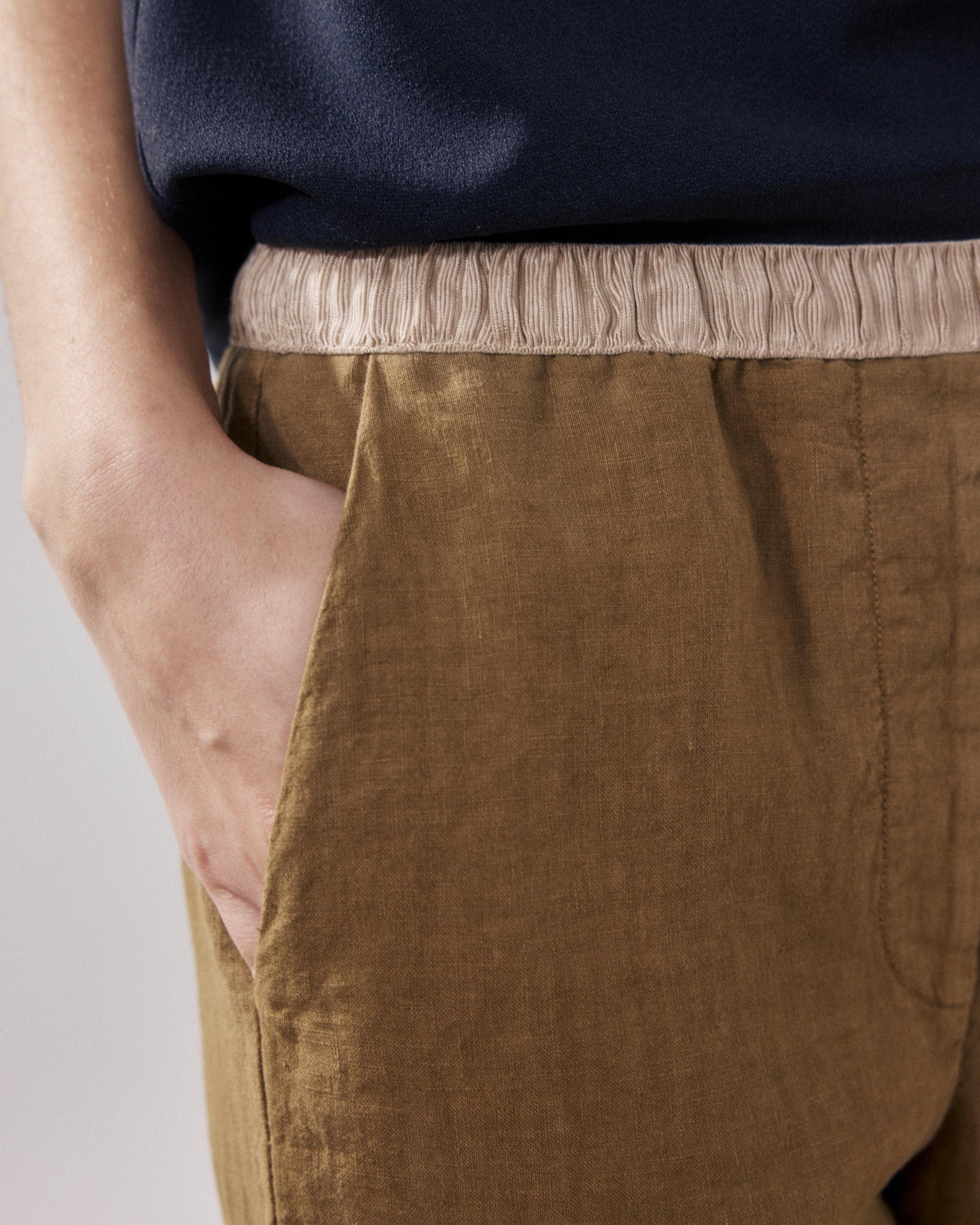 Pantalon Femme en Lin Bronze Pirol