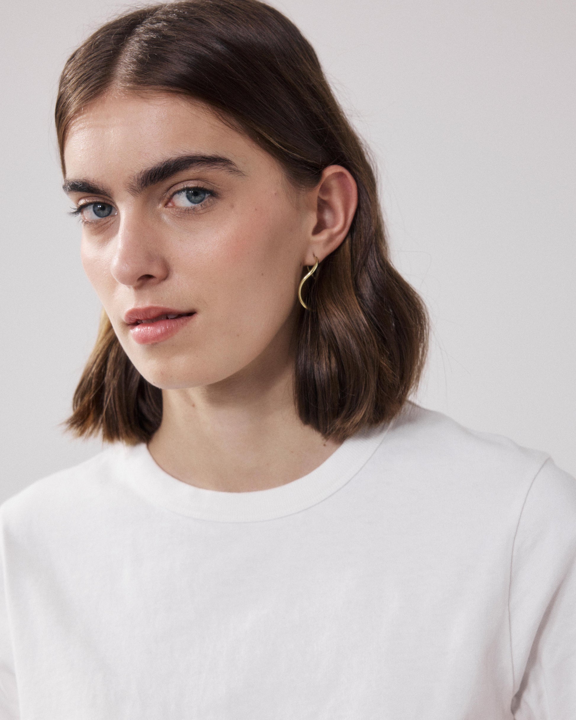 T-Shirt Femme en Coton Ecru Teavy