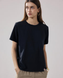 T-Shirt Femme en Coton Noir Teavy
