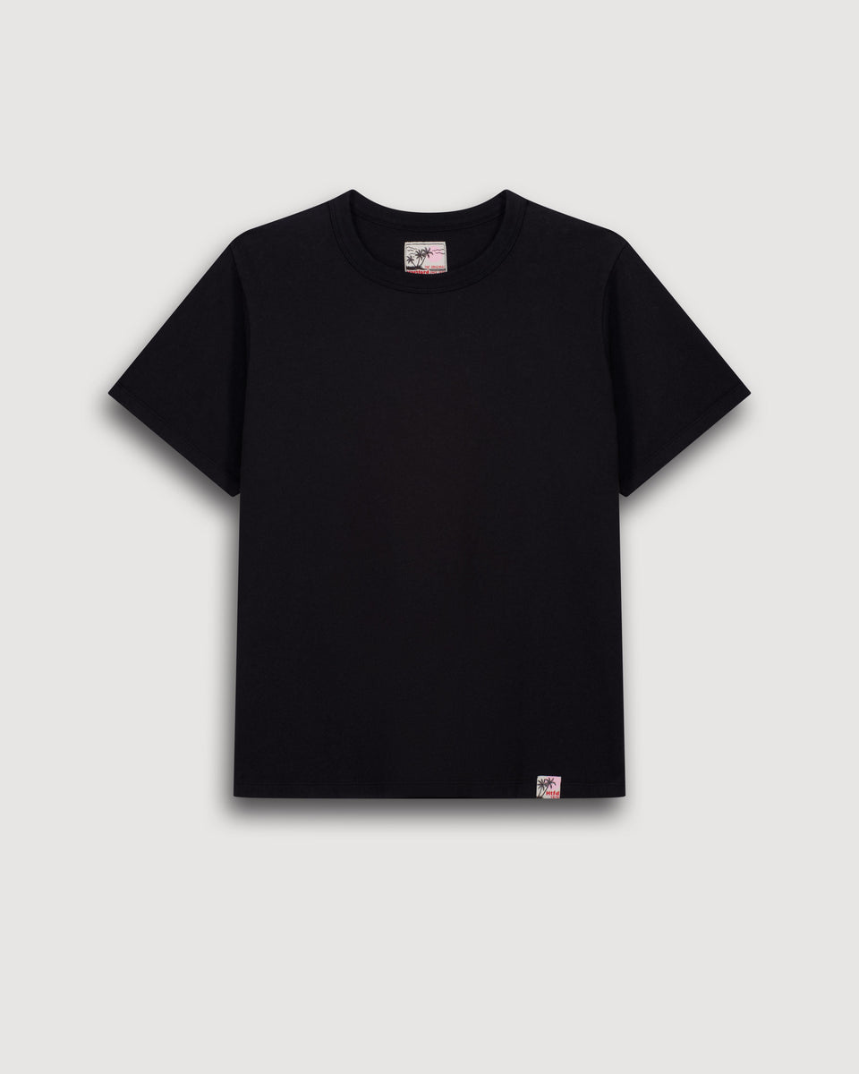Camiseta de algodón negro para mujer Teavy - Image 3