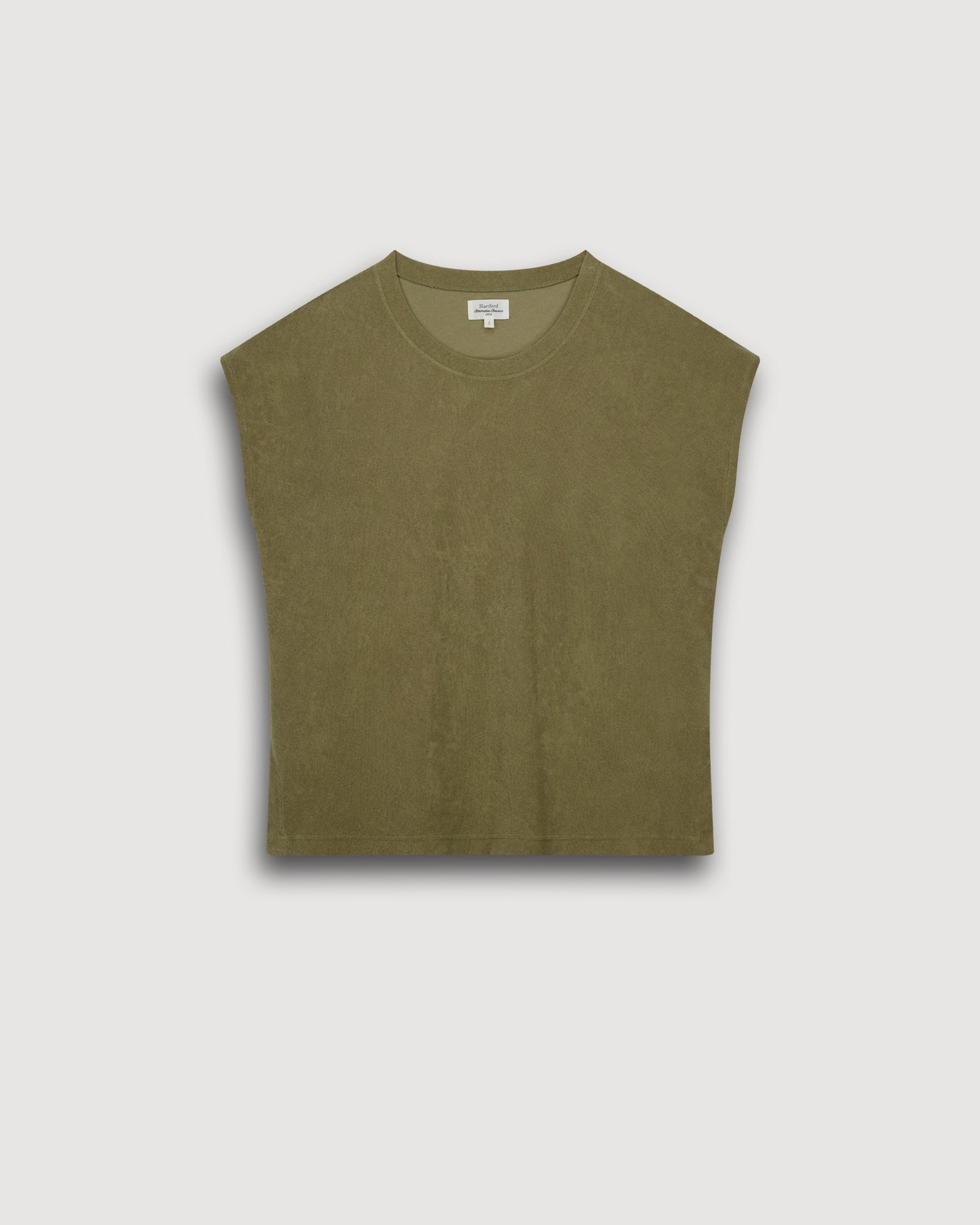 T-Shirt Femme en Eponge Vert Tebrody
