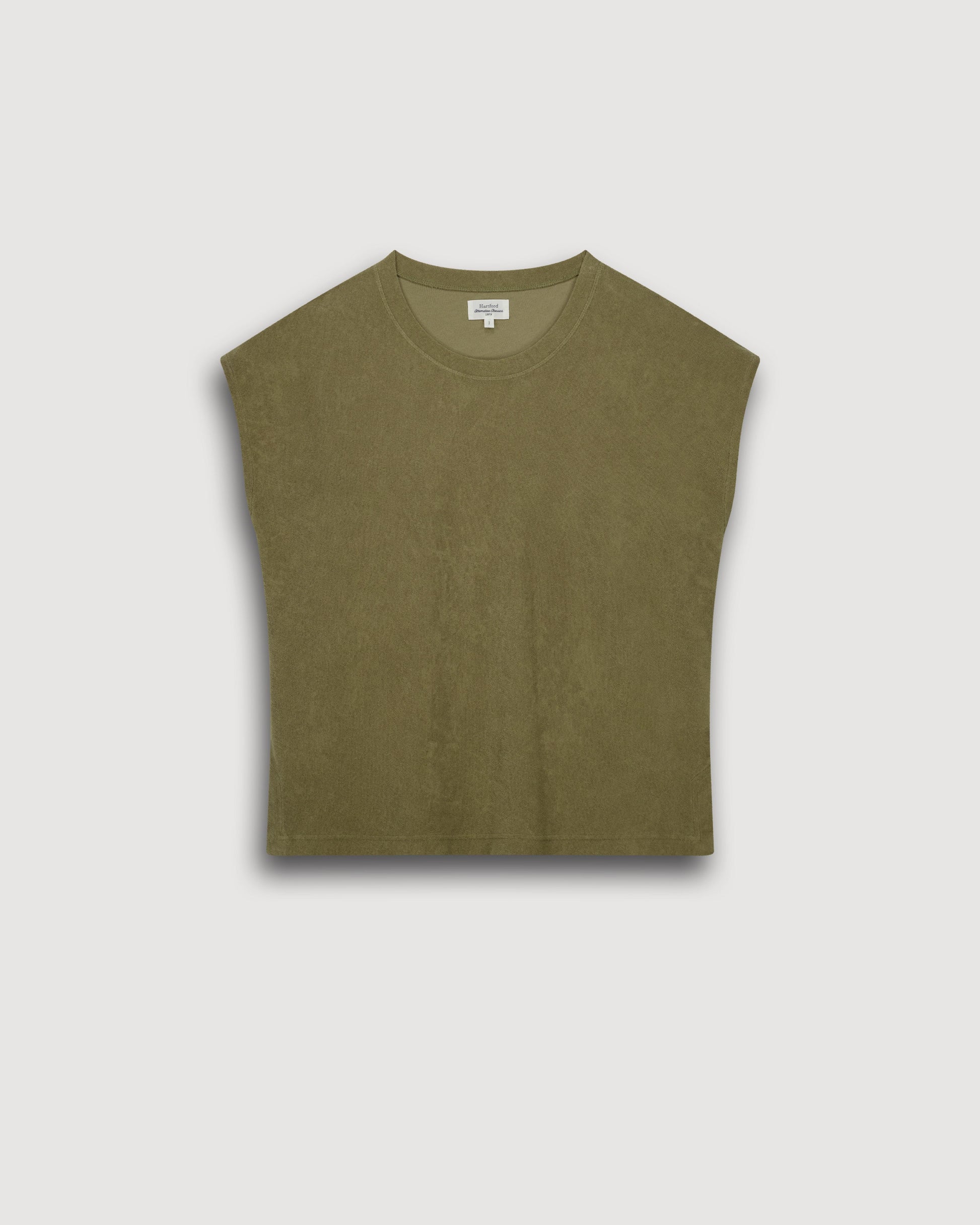 T-Shirt Femme en Eponge Vert Tebrody